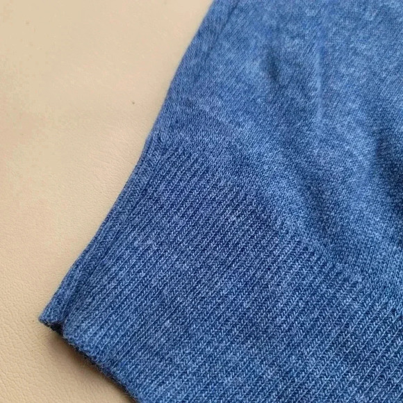 NWT VTG Christopher Hayes Sweater Mens Blue Denim Heather Pullover V Neck Sz M - Picture 10 of 10